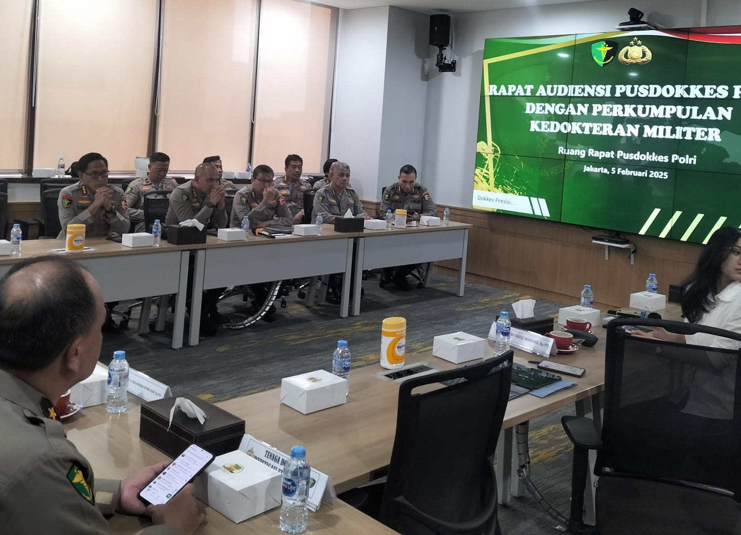 Foto Ist Perkumpulan kedokteran Militer menggelar audiensi dengan Pusat Kedokteran dan Kesehatan Polri di Ruang Rapat Pusdokkes Polri