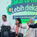 Gubernur DKI Jakarta Pramono Anung, Wakil Gubernur Rano Karno, dan Kepala Dinas Kominfotik DKI Jakarta Budi Awaluddin bersama jajaran saat pembukaan acara “Jakarta Kini Lebih Dekat” di Terowongan Kendal, Rabu (28/5/2025).