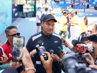 Menteri Pemuda dan Olahraga Republik Indonesia (Menpora RI) Dito Ariotedjo mengungkapkan kebahagiaannya karena Indonesia kini memiliki venue olahraga raket berstandar internasional di kawasan wisata ITDC Nusa Dua, Kabupaten Badung, Bali.(foto:Gilang/kemenpora.go.id)