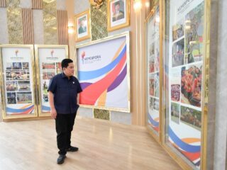 Ragam langkah strategis sektor kepemudaan dan olahraga dilakukan Menteri Pemuda dan Olahraga (Menpora) RI Erick Thohir pada satu tahun pemerintahan Presiden Prabowo Subianto. Setidaknya ada delapan langkah strategis yang akan terus dikawal Menpora Erick, sebagaimana arahan Presiden Prabowo.(foto:bagus/kemenpora.go.id)