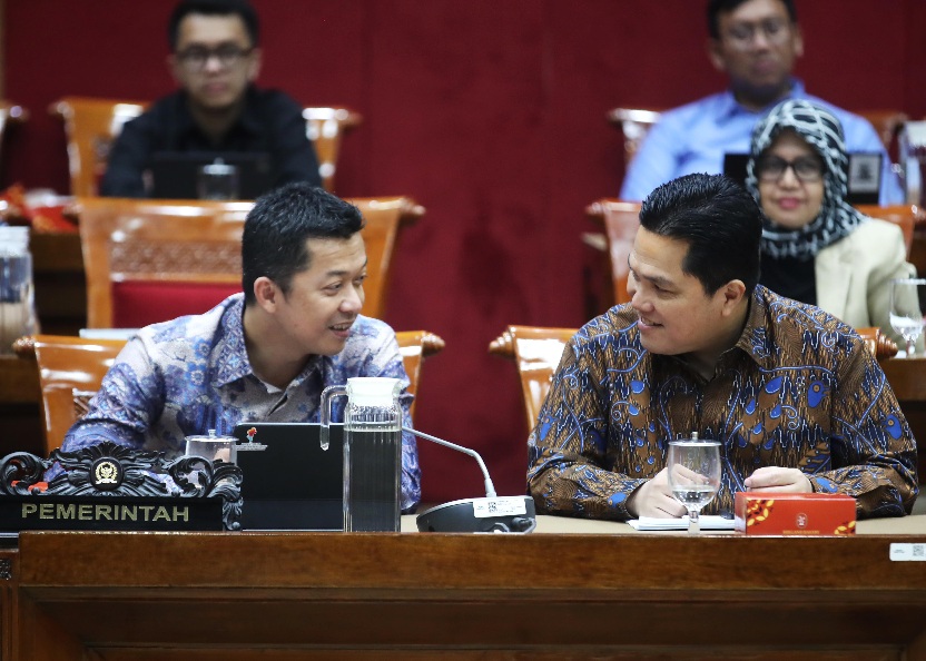 Wakil Menteri Pemuda dan Olahraga (Wamenpora) RI Taufik Hidayat mewakili Menpora Dito Ariotedjo menghadiri Rapat Kerja (Raker) secara berurutan dengan Komisi XIII di Gedung Nusantara II dan Komisi X DPR RI di Gedung Nusantara I, Jalan Gatot Subroto, Senayan, Jakarta Pusat, Selasa (26/8) pagi.(foto:raiky/kemenpora.go.id)