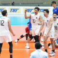Timnas voli Indonesia sukses menuai hasil positif di SEA Games 2025 Thailand. Rivan Nurmulki dkk berhasil lolos ke semifinal sebagai juara grup B setelah berhasil mengalahkan Filipina 3-0 (25-17, 27-25, 26-24) di Indoor Stadium Huamark, Selasa (16/12) sore. (foto:Herry/kemenpora.go.id)