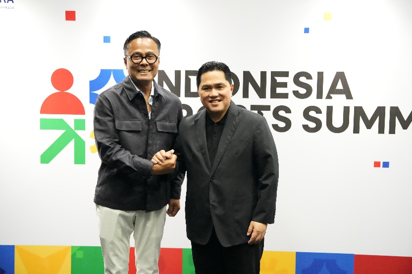 COO Danantara Dony Oskaria menyampaikan komitmennya dalam mendukung program-program besar Kemenpora RI yang memberikan manfaat bagi Indonesia. Salah satunya pengembangan sport tourism yang dinilai telah berkembang menjadi sumber pertumbuhan ekonomi baru bagi banyak negara termasuk di tanah air.(foto:Andre/kemenpora.go.id)