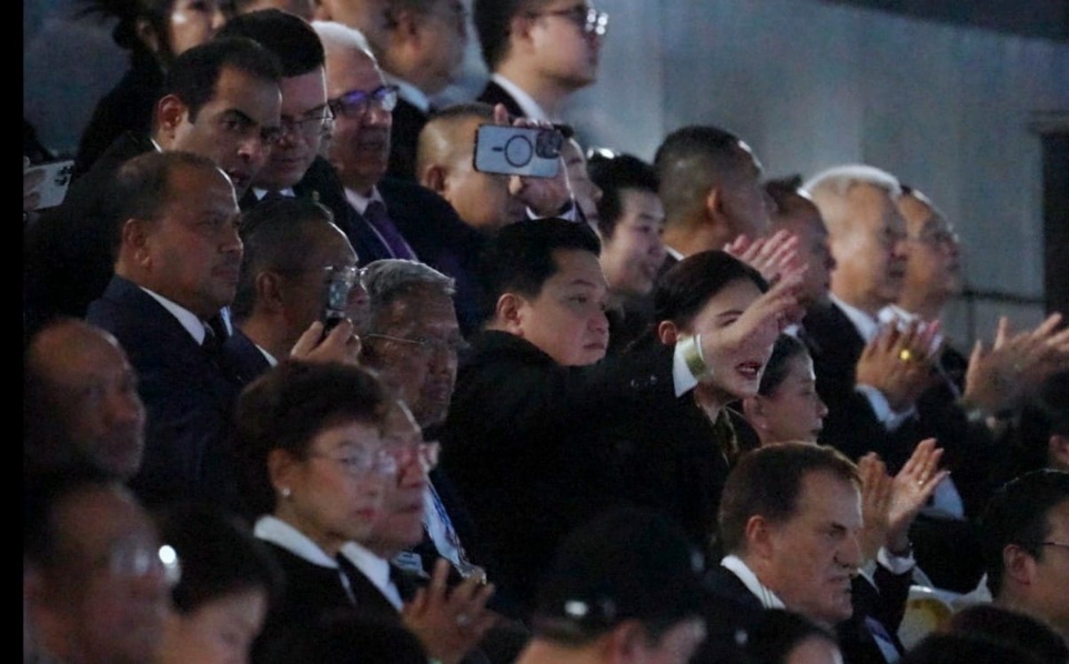 Menteri Pemuda dan Olahraga Republik Indonesia (Menpora RI) Erick Thohir menghadiri Opening Ceremony SEA Games 2025 Thailand di di Stadion Rajamangala, Selasa (9/12) malam.(foto:Herry/kemenpora.go.id)