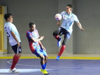 Tim futsal Kementerian Pemuda dan Olahraga (Kemenpora) mengawali langkah mereka di Pekan Olahraga Nasional (Pornas) Korps Pegawai Republik Indonesia (Korpri) XVII Tahun 2025 dengan hasil cemerlang. (foto:Herry/kemenpora.go.id)