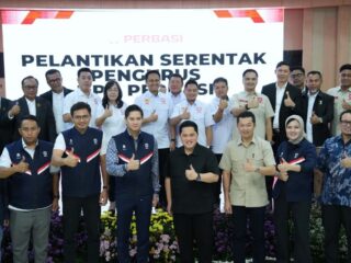 Menteri Pemuda dan Olahraga Republik Indonesia (Menpora RI) Erick Thohir, menyampaikan harapannya kepada cabang olahraga bola basket agar bisa menjadi cabor unggulan. DPP Perbasi diharapkan membuat roadmaps menuju prestasi hingga ke Olimpiade.(foto:Herry/kemenpora.go.id)