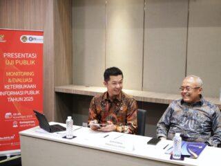 Wakil Menteri Pemuda dan Olahraga (Wamenpora) RI Taufik Hidayat mewakili Menpora Erick Thohir menghadiri Presentasi Uji Publik Monitoring dan Evaluasi (Monev) Keterbukaan Informasi Publik Tahun 2025 di Hotel Grand Mercure Kemayoran, Jakarta Pusat (Jakpus), Rabu (19/11) siang.⁩ Uji publik ini dilakukan dalam rangka penilaian Keterbukaan Informasi Publik Tahun 2025.(foto:raiky/kemenpora.go.id)