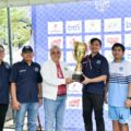Sekretaris Kementerian Pemuda dan Olahraga (Sesmenpora) RI Gunawan Suswantoro membuka turnamen mini soccer Diamond Cup 4 Youth di Cibis Park, Jakarta Selatan, Sabtu (15/11) pagi. (foto:bagus/kemenpora.go.id)