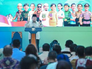 Presiden Prabowo Subianto memberikan ucapan selamat terhadap pencapaian membanggakan tim Indonesia yang sukses meraih 91 medali emas SEA Games 2025 Thailand.(foto:BPMI)