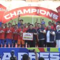 Menteri Pemuda dan Olahraga (Menpora) RI Erick Thohir menghadiri Upacara Penutupan Festival Sepak Bola U-12 dan U-15 Piala Presiden 2025 di Stadion Gelora 10 November Tambaksari, Surabaya, Jawa Timur (Jatim), Kamis (2/10) sore. (foto:bagus/kemenpora.go.id)