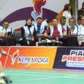 Wakil Menteri Pemuda dan Olahraga Republik Indonesia (Wamenpora RI) Taufik Hidayat berharap ajang Piala Presiden Bulutangkis U-15 jadi ajang regenerasi pembinaan yang berkesinambungan untuk melahirkan atlet muda bulutangkis Indonesia.(foto:Herry/kemenpora.go.id)