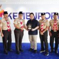 Menteri Pemuda dan Olahraga Republik Indonesia (Menpora RI) Erick Thohir, menerima audiensi Ketua Kwarnas Gerakan Pramuka Budi Waseso yang hadir bersama Sekjen Kwarnas Gerakan Pramuka Bachtiar, Waka Kwarnas Bidang Pembinaan Anggota Muda Rachman Syah di Lantai 10 Kantor Kemenpora Senayan, Jakarta, Jumat (14/11).(foto:raiky/kemenpora.go.id)