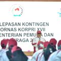 Sekretaris Kementerian Pemuda dan Olahraga Republik Indonesia (Sesmenpora RI), Gunawan Suswantoro, secara resmi melepas 193 kontingen Kementerian Pemuda dan Olahraga (Kemenpora) yang akan berlaga di ajang Pekan Olahraga Nasional (Pornas) Korpri XVII Tahun 2025. Acara pelepasan dilaksanakan di Wisma Kemenpora, Jakarta, Rabu (1/10).(foto:Andre/kemenpora.go.id)