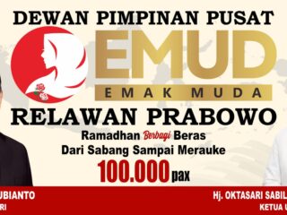 Ramadhan Berbagi EMUD Relawan Prabowo Distribusikan 100.000 Paket Beras bagi Masyarakat di Seluruh Indonesia